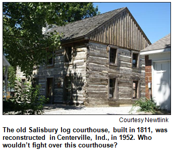 Centerville courthouse, reconstructed.