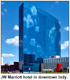 JW Marriott hotel in downtown Indianapolis.