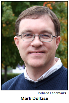 Mark Dollase headshot. He is vice president of preservation services at Indiana Landmarks and guest of Hoosier History Live! for our July 10, 2010 radio show. Image courtesy Indiana Landmarks.