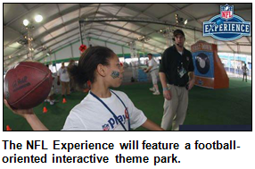 The NFL Experience will open daily from 10 a.m. to 10 p.m. from Jan. 27 to Feb. 4.