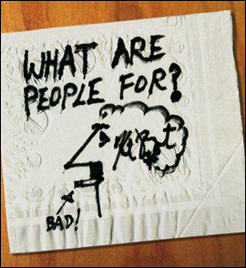 Napkin drawing by Kurt Vonnegut.